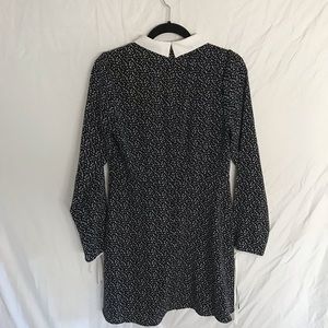 Forever 21 black and white collared dress
